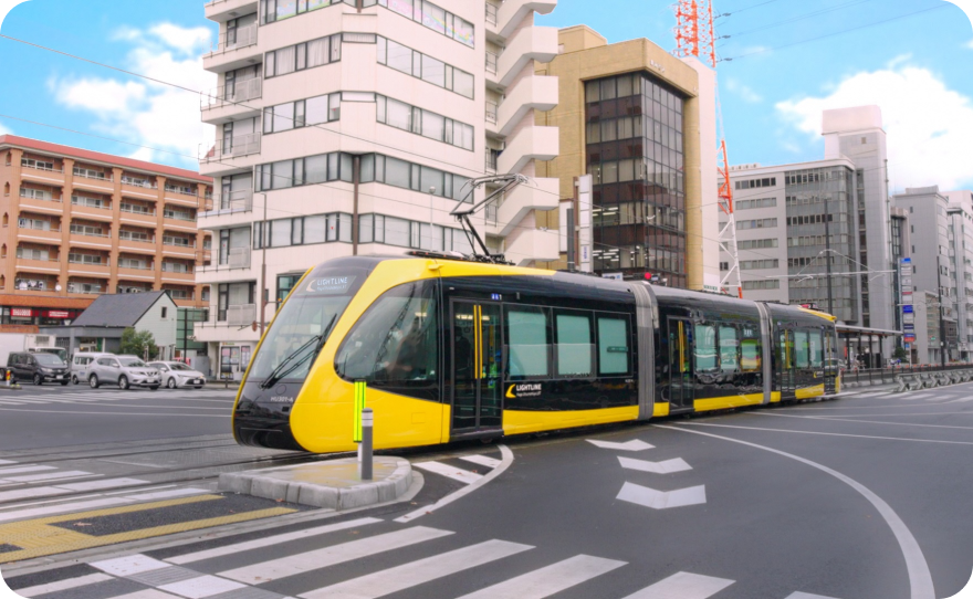 ライトライン車両の写真