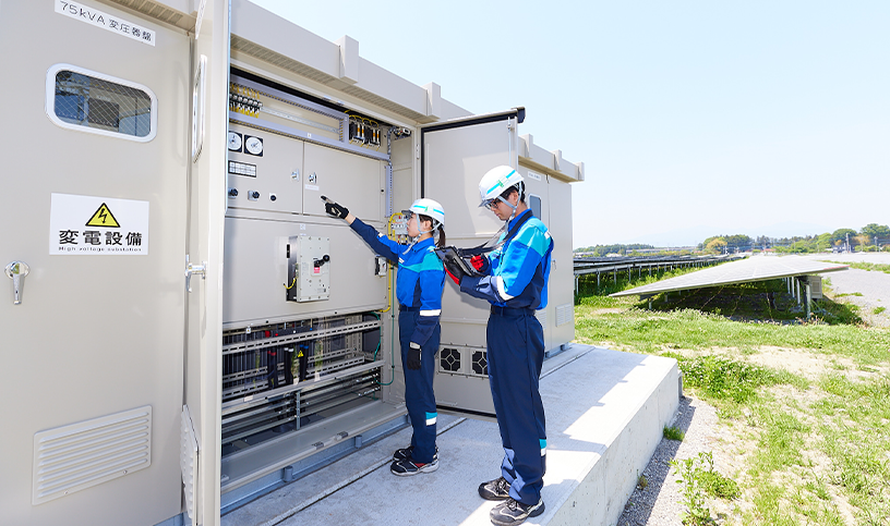 太陽光発電設備の写真